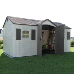 15 Ft. x 8 Ft. High-Density Polyethylene (Plastic) Outdoor Storage Shed - Image 2