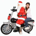 1.5m Santa On Motorbike Commercial Christmas Display Prop - Image 2