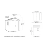 Keter Factor Shed 8x6ft - Brown - Image 9
