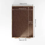 Mercia 12 x 8ft Overlap Apex Shed - Image 10