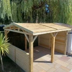 Heavy Duty Timber Gazebo DIY Kit | Tanalised feather edge timber - Image 2