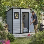Klikstrom Senner 6x4 ft Pent Grey Shed With Floor & 1 Window