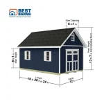 Best Barns Springfield Wood Shed Kit - Image 6