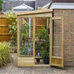 Hartwood 4' x 4' Dale Lean-To Wooden Greenhouse - Image 2