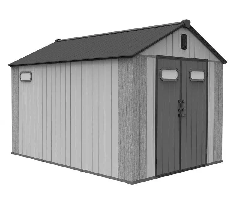 shopping.webp Outdoor Resin Storage Shed Waterproof Plastic Garden Shed with Lockable Door - Image 1